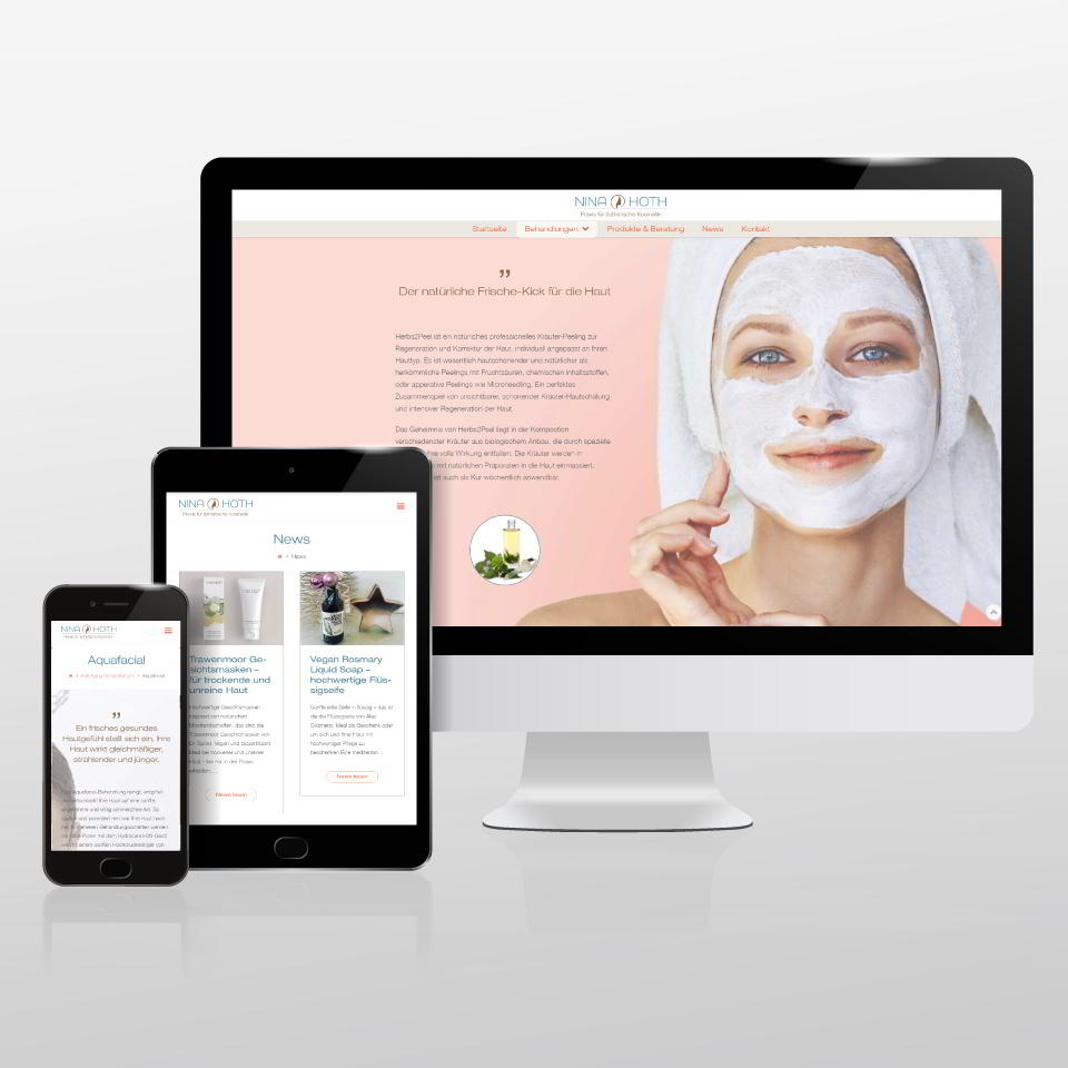 Referenzen / Kosmetik Hoth - Website